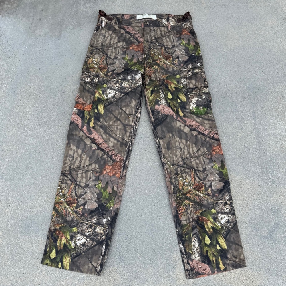 Rustic‎ Ridge Mens Mossy Oak Camo Cargo Pants Ripstop Hunting Tactical Size M